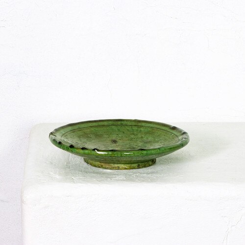 Green Pottery Plate